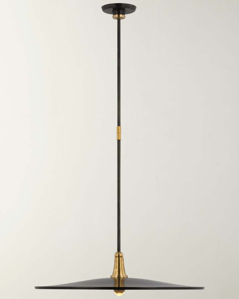 Truesdell Hand-Rubbed Brass Pendant Light by Thomas O'Brien